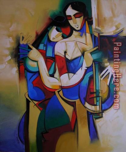 Musical Couple painting - Unknown Artist Musical Couple art painting